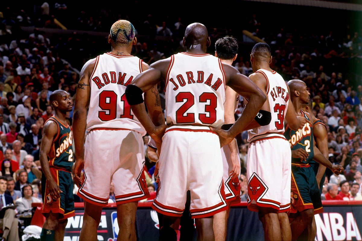 Michael Jordan Chicago Bulls Champion Basketball Jersey (14/16)