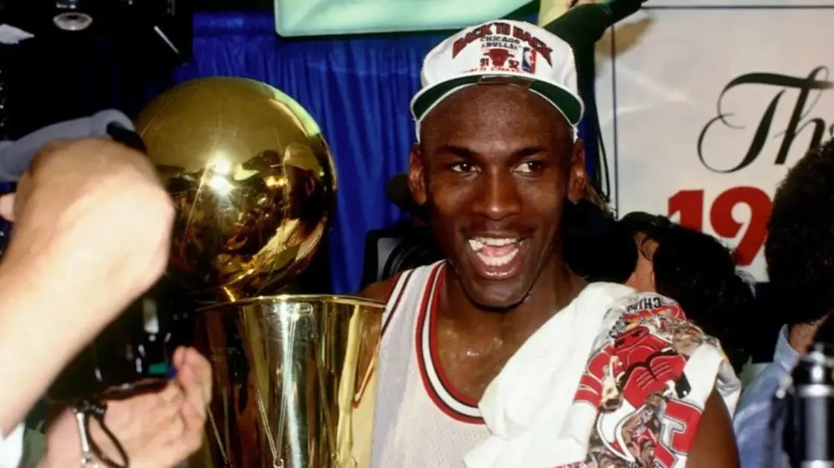 Peat Mj First Nba Championship MICHAEL JORDAN Chicago Bulls