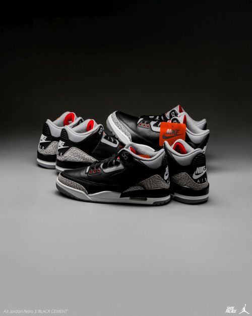 Air Jordan 3 'Black Cement' â Shoe Palace