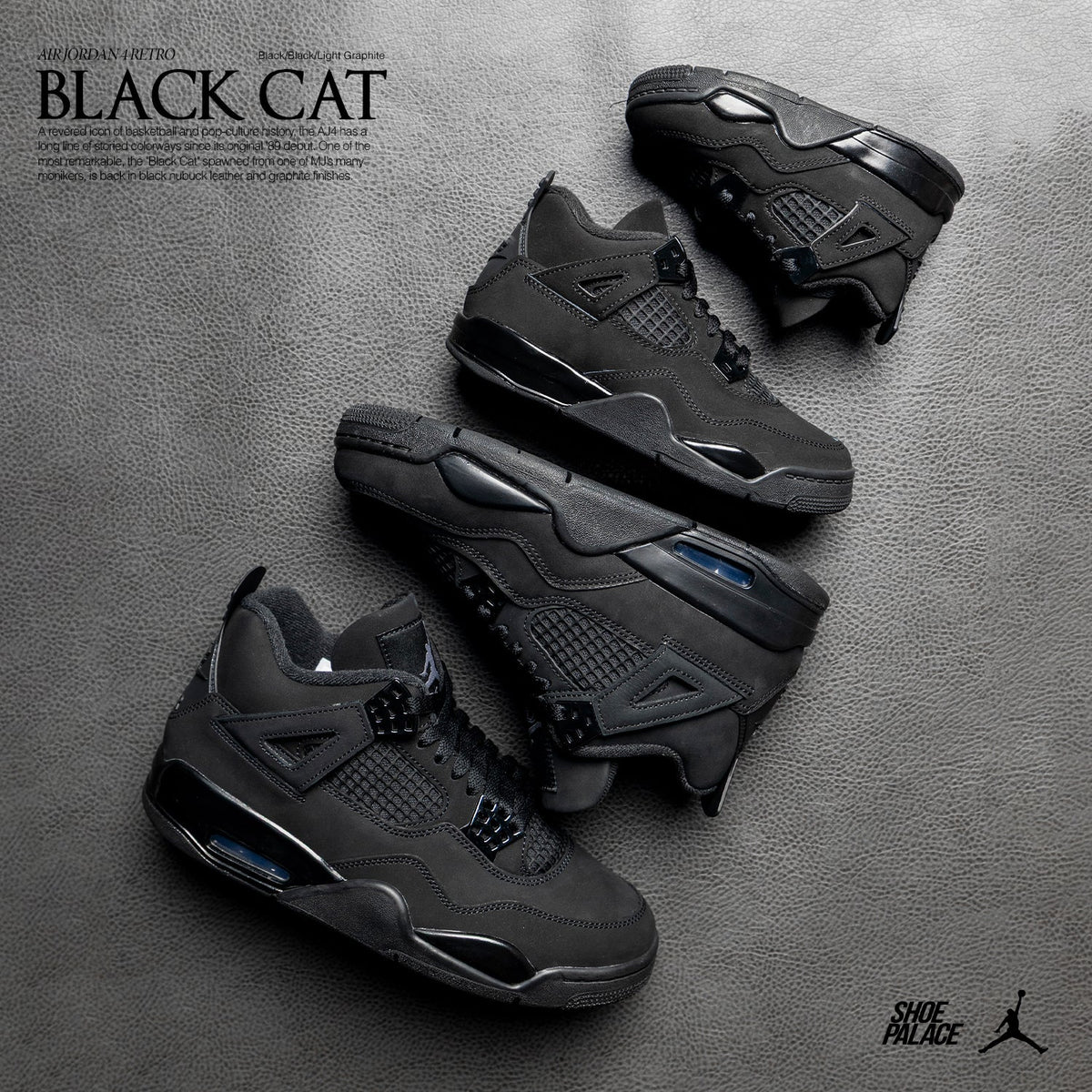 Air Jordan 4 Retro 'Black Cat' – Shoe Palace