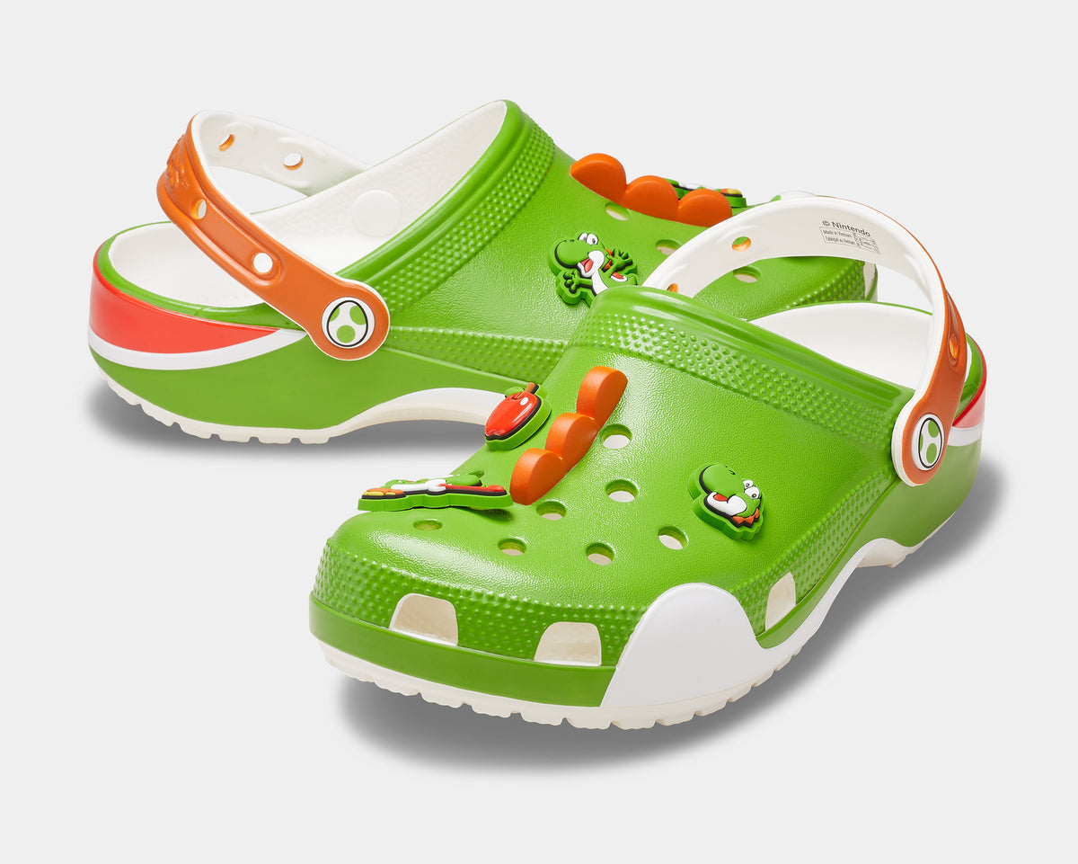 Crocs Yoshi Classic Clog Mens Sandals Green Red Free Shipping
