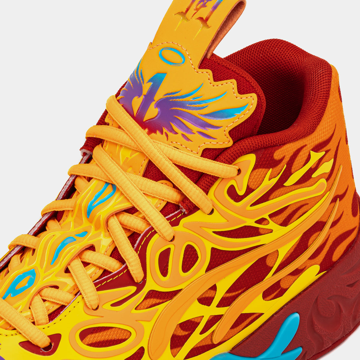 PUMA MB.04 Phoenix Mens Basketball Shoes Red Orange Blue 311308 01