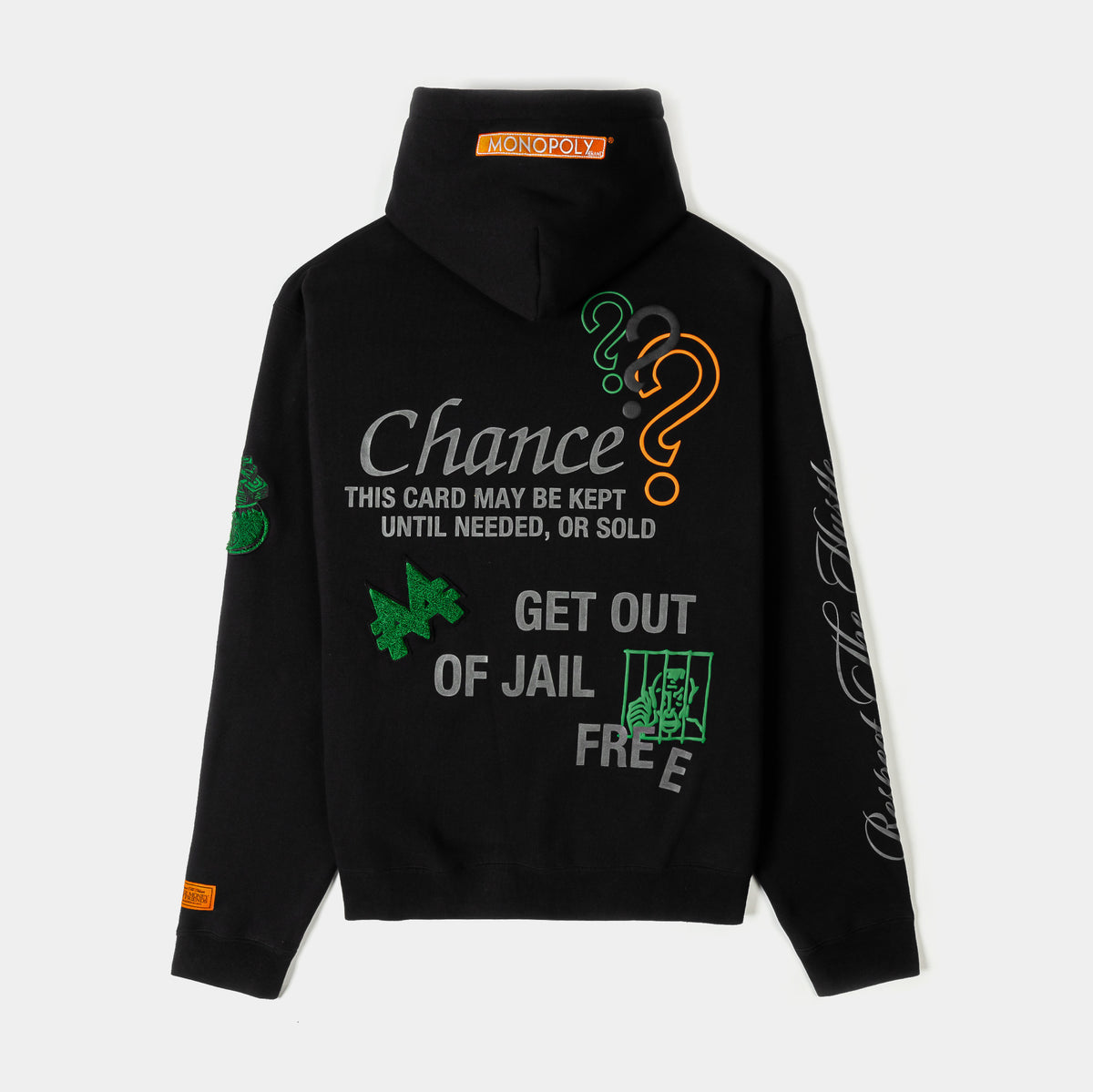 Shoe Palace SP x Monopoly Chance Pullover Mens Hoodie Black Green