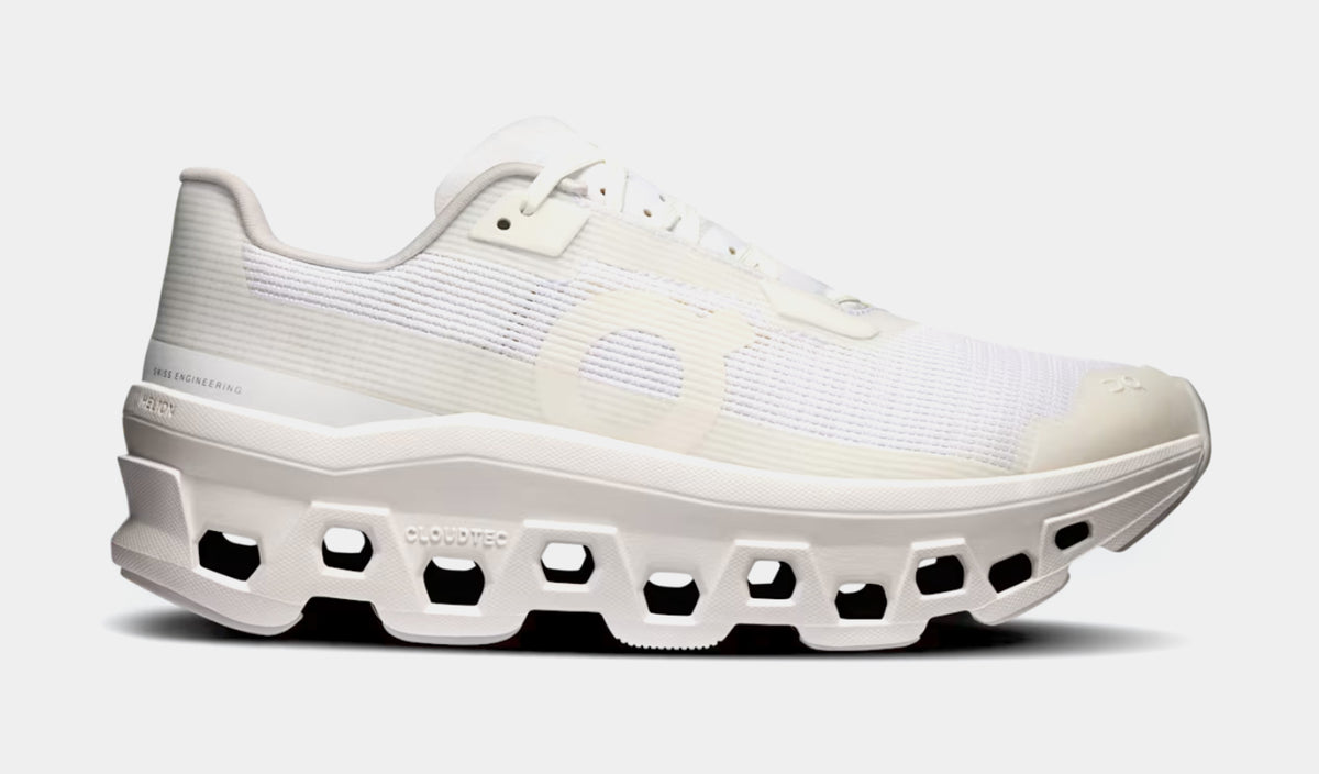 On Cloudmonster Void Womens Running Shoes White White