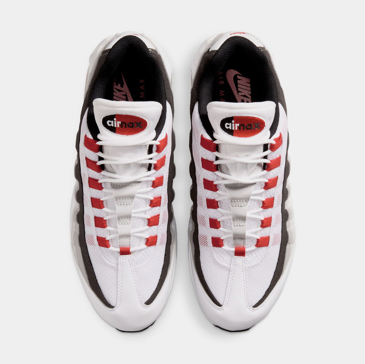 Nike Air Max 95 Big Bubble Comet Red Mens Running Shoes White