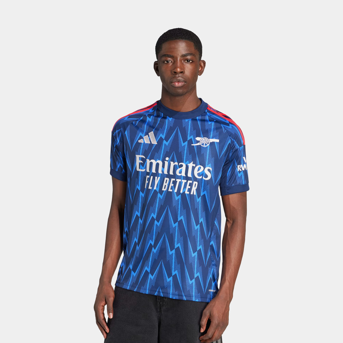 adidas Arsenal 25 26 Away Mens Jersey Night Indigo Grey Two