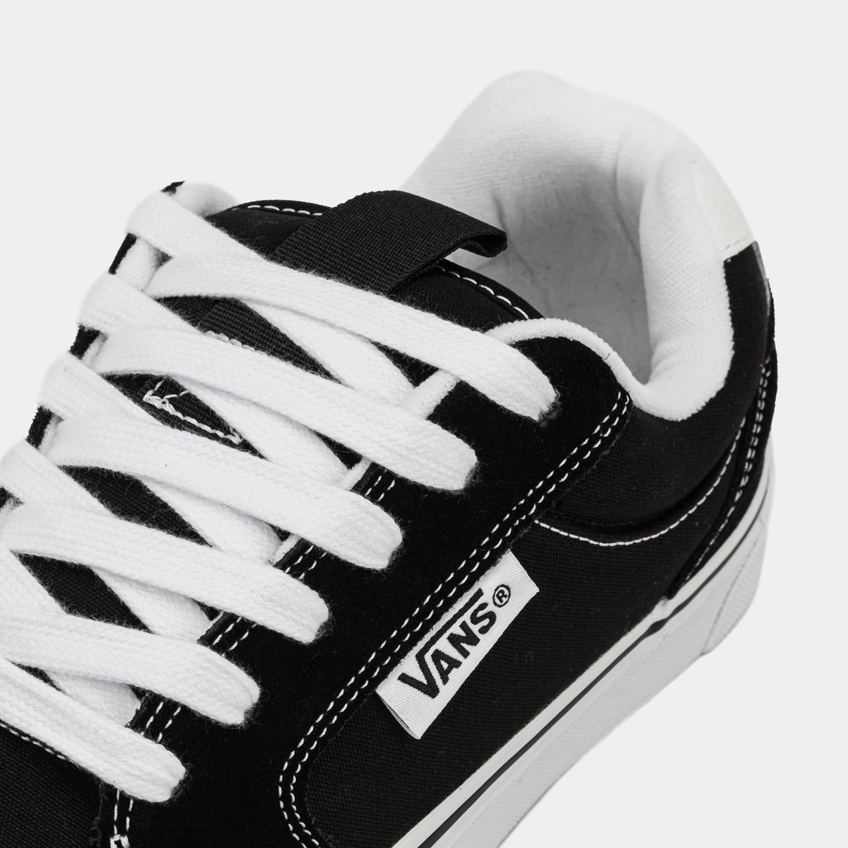 Size 11.5 -  Vans Chukka Push Black White Canvas Skate Shoes VN000CZWBZW Mens Chukka Push Shoe in Black / White | Vans main image 2
