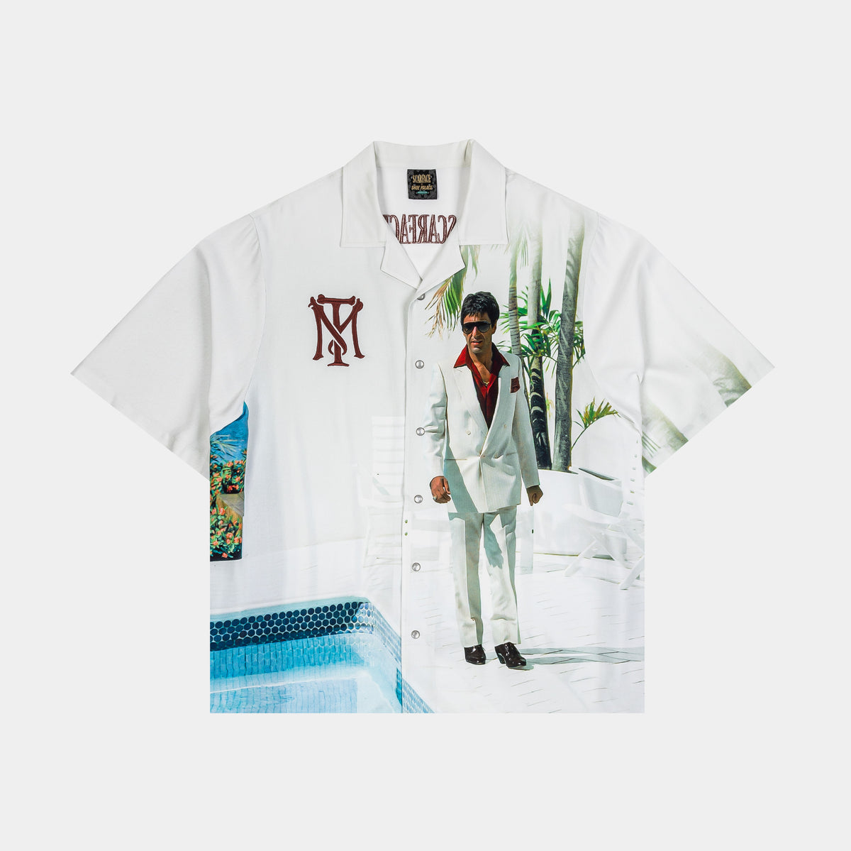 Shoe Palace SP x Scarface Poolside Button Up Mens Short Sleeve