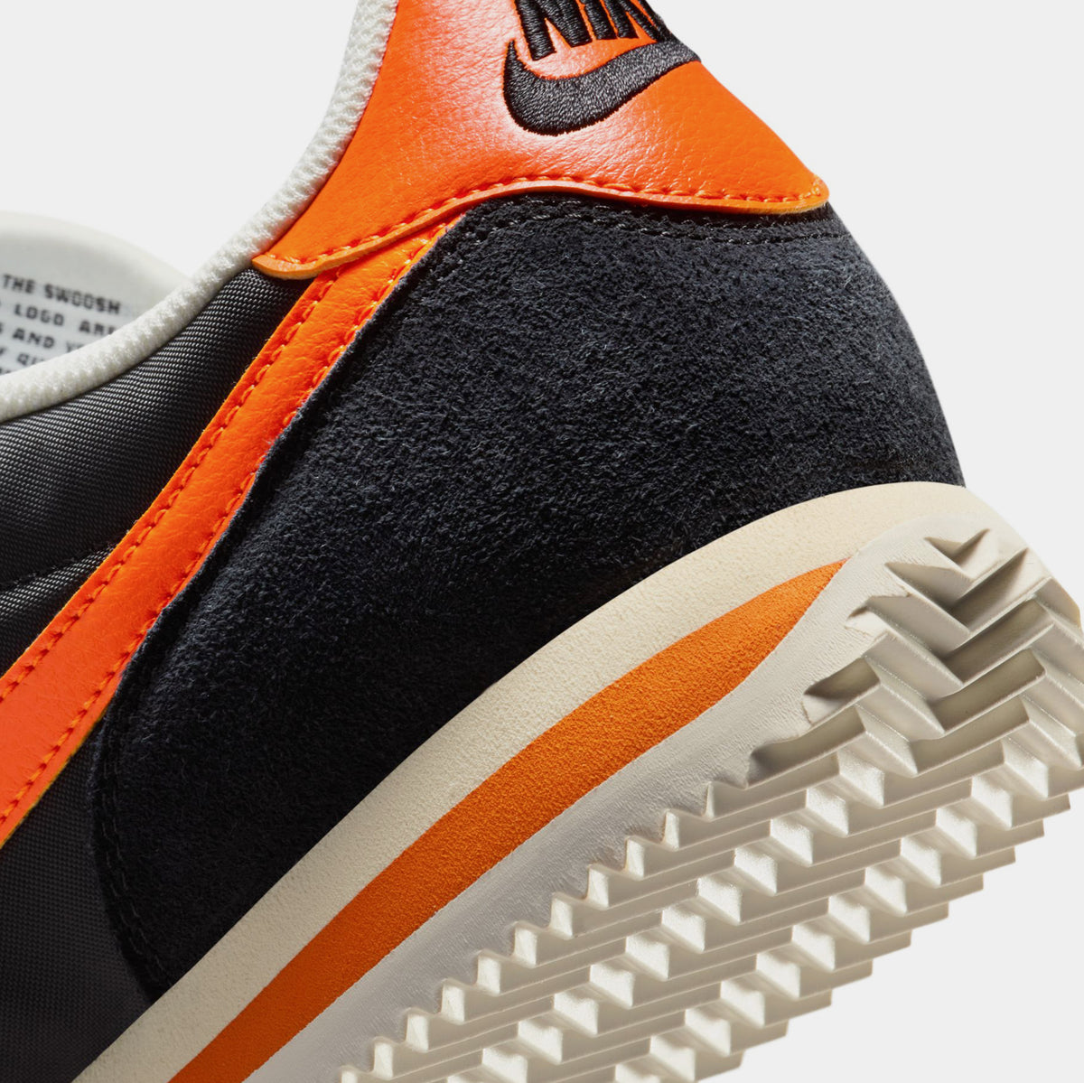 Nike Cortez Textile Black/Safety Orange 8
