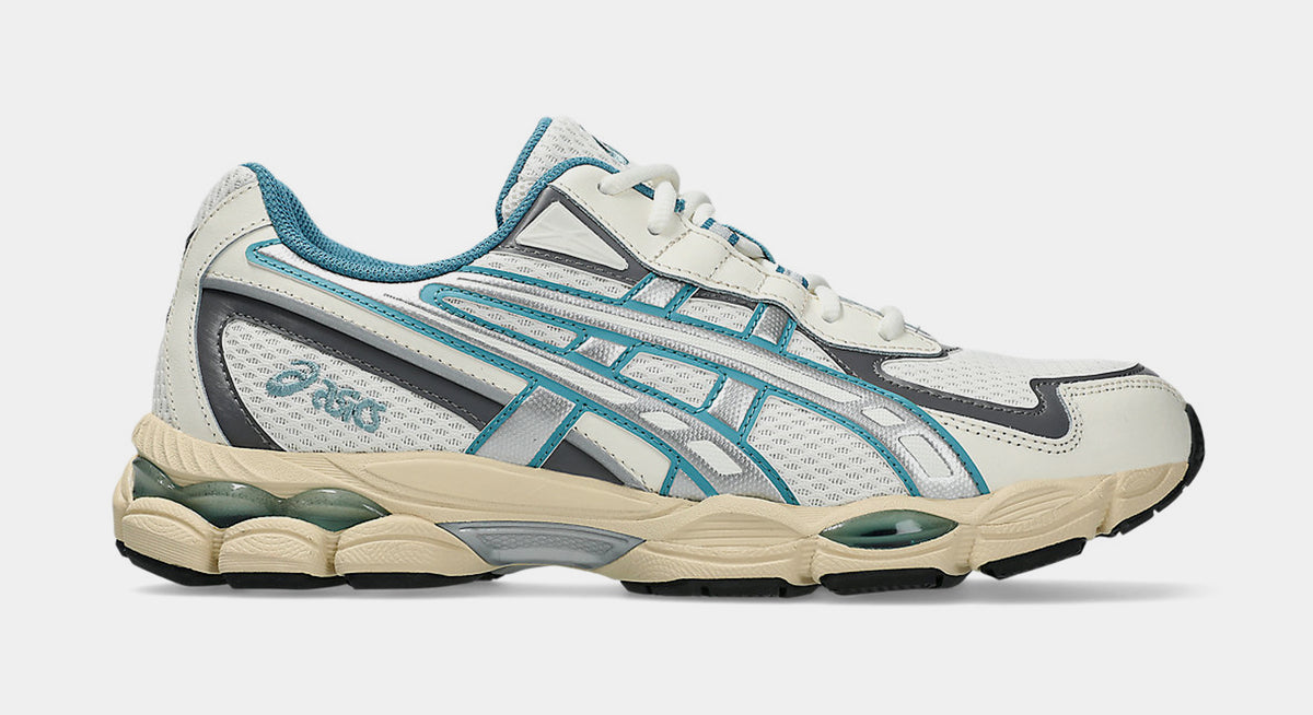 ASICS Gel-NYC 2055 Mens Running Shoes Cream Blue Teal 1203A542-106