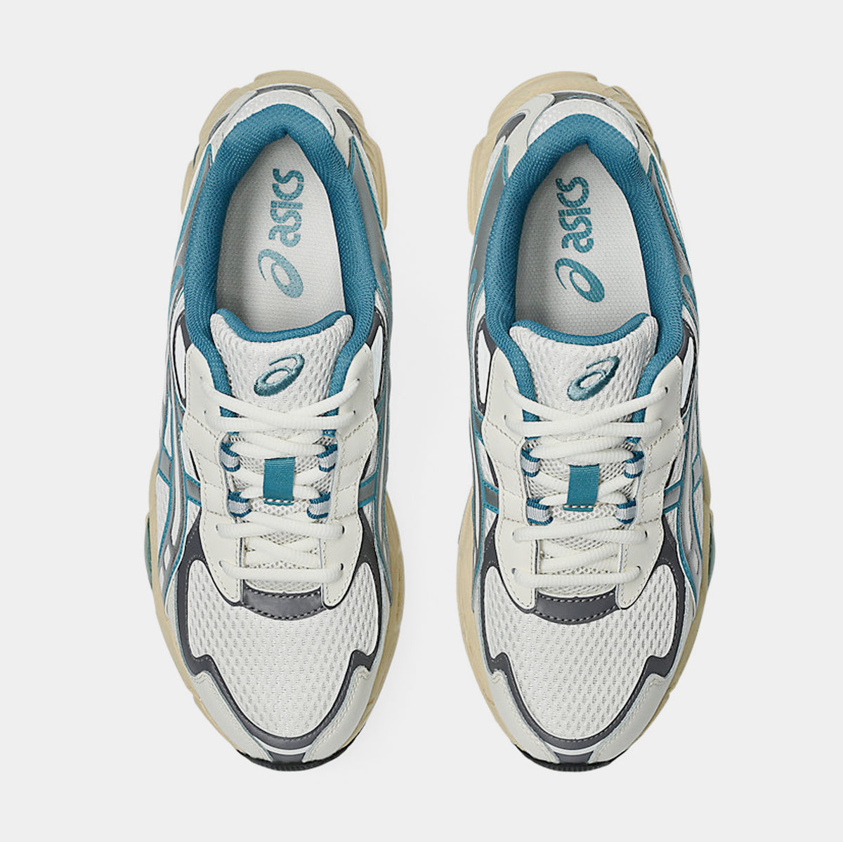 ASICS Gel-NYC 2055 Mens Running Shoes Cream Blue Teal 1203A542-106