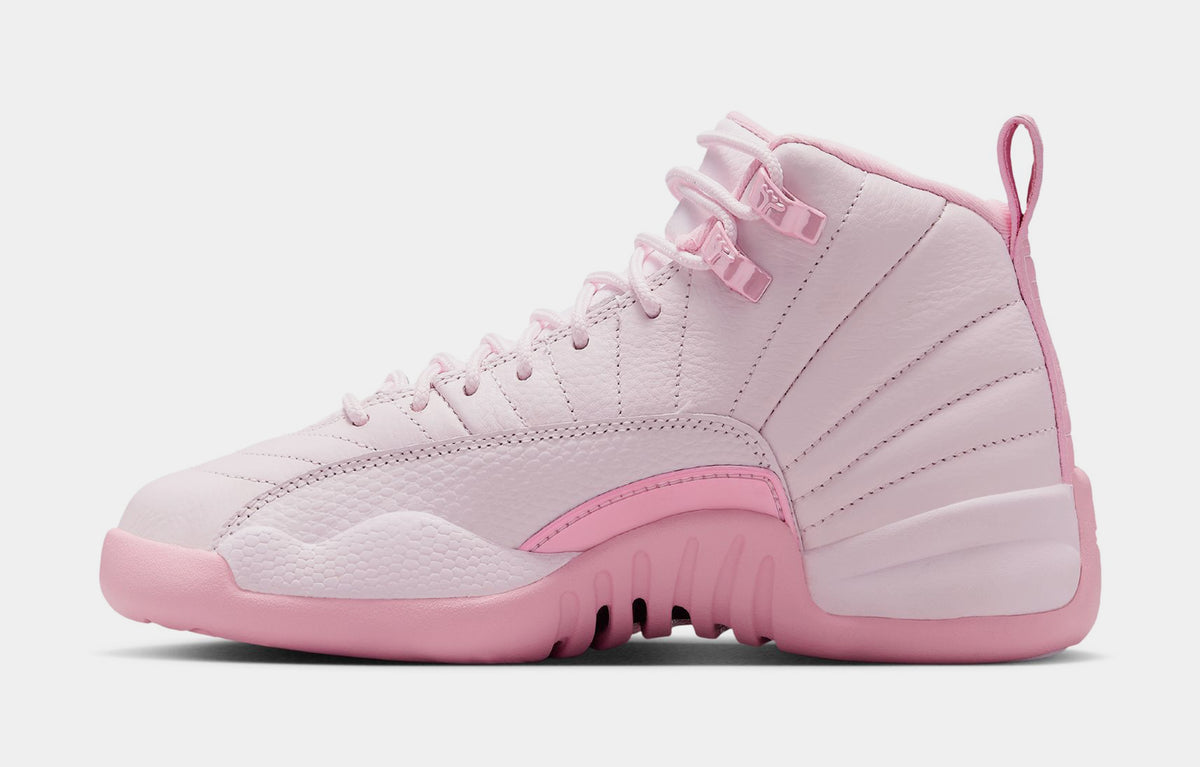 jordan 12 black rush pink