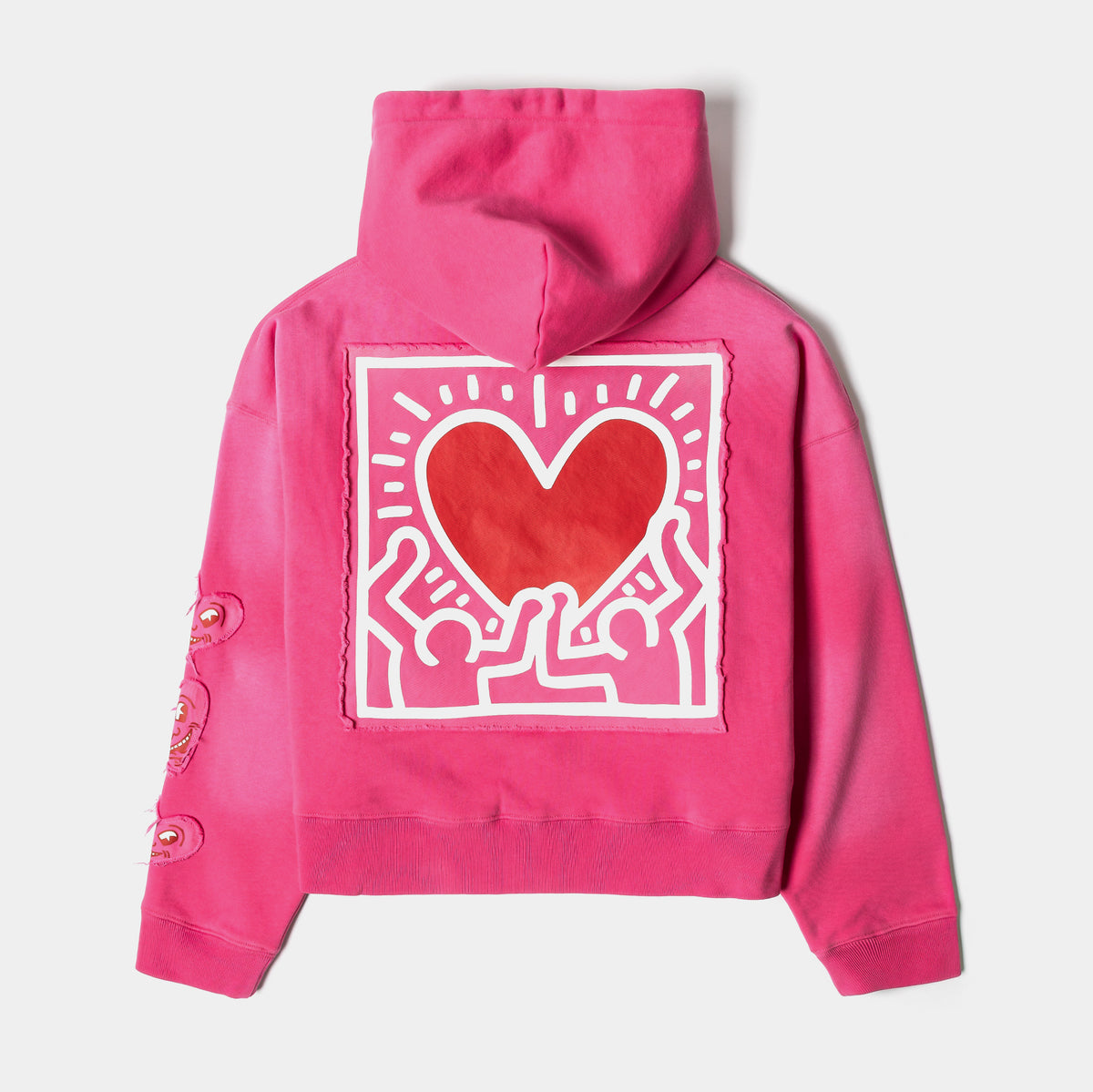 Shoe Palace SP x Keith Haring Hearts Full Zip Womens Hoodie Pink