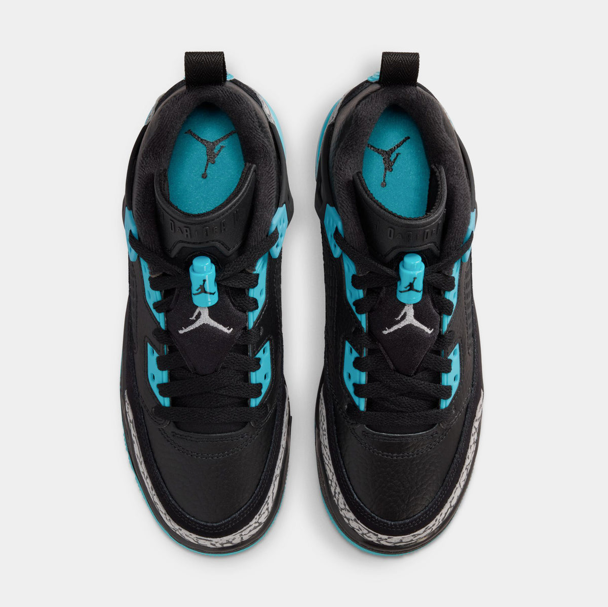 Jordan Spizike Low Grade School Basketball Shoes Black Wolf Grey