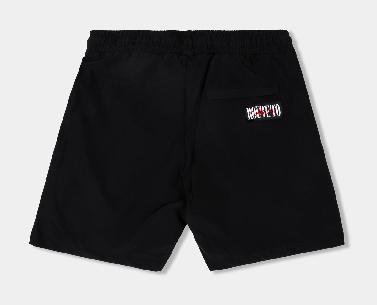 Route To Riches Rottweiler Hybrid Mens Shorts Black White RTRHS201