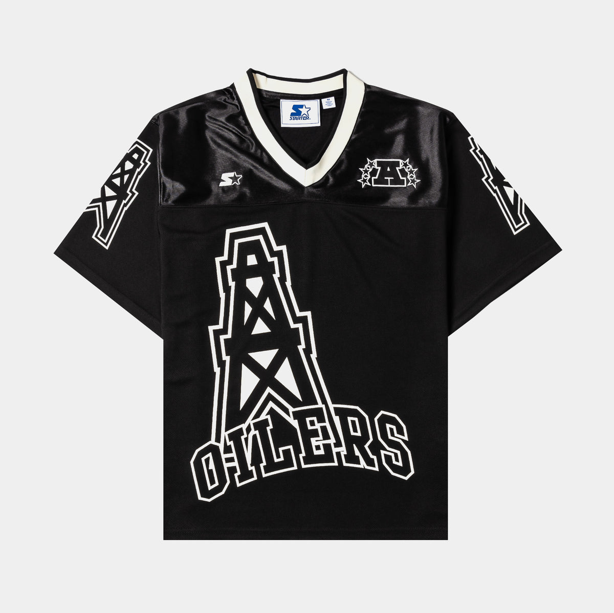 Starter NFL Houston Oilers Mens Jersey Black Cream 6S5LBJ96-OIL Starter NFL Houston Oilers Mens Jersey Black Cream 6S5LBJ96-OIL