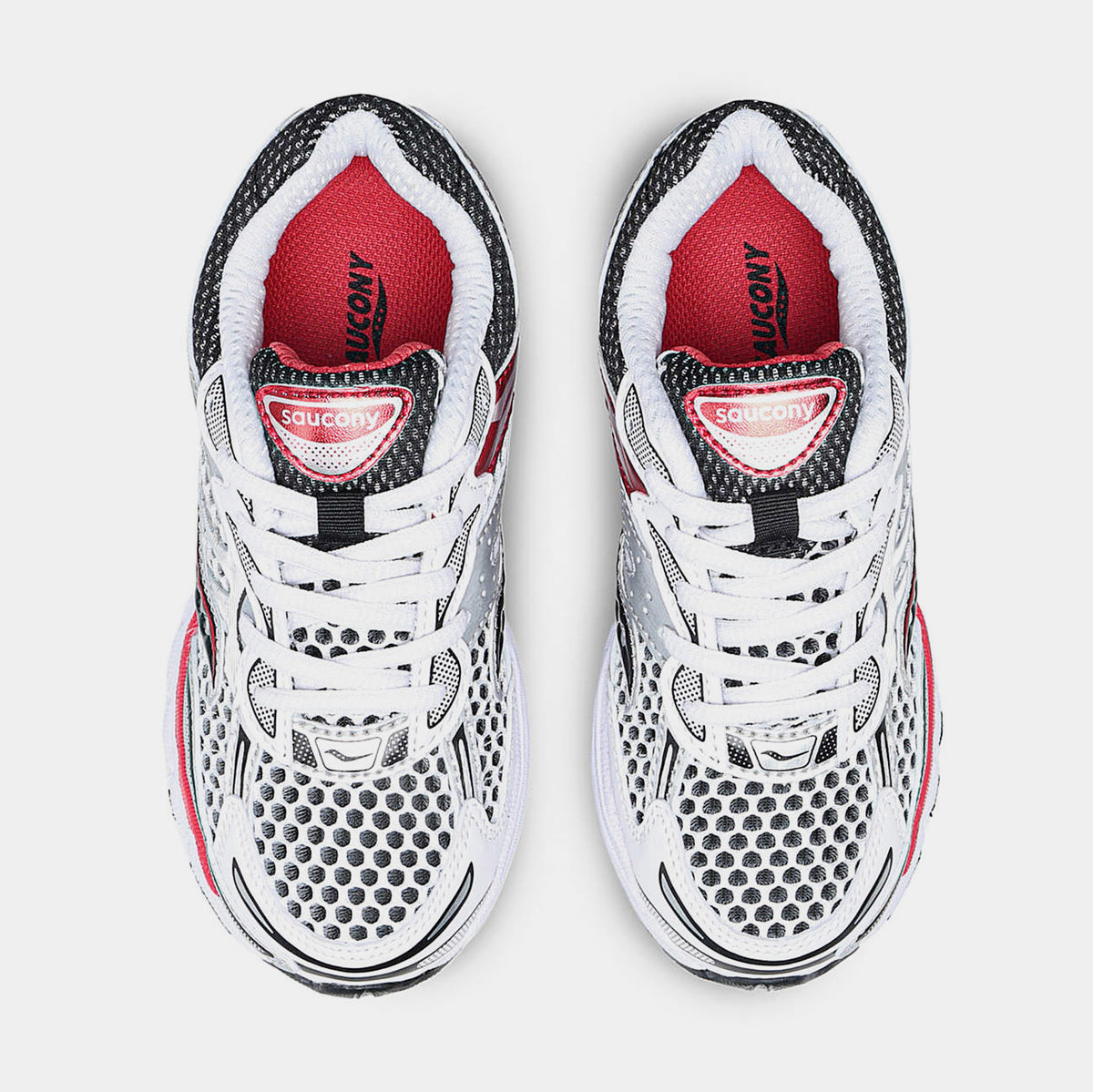 Saucony Omni 9 Preschool Running Shoes White Red SY225A03 – Shoe