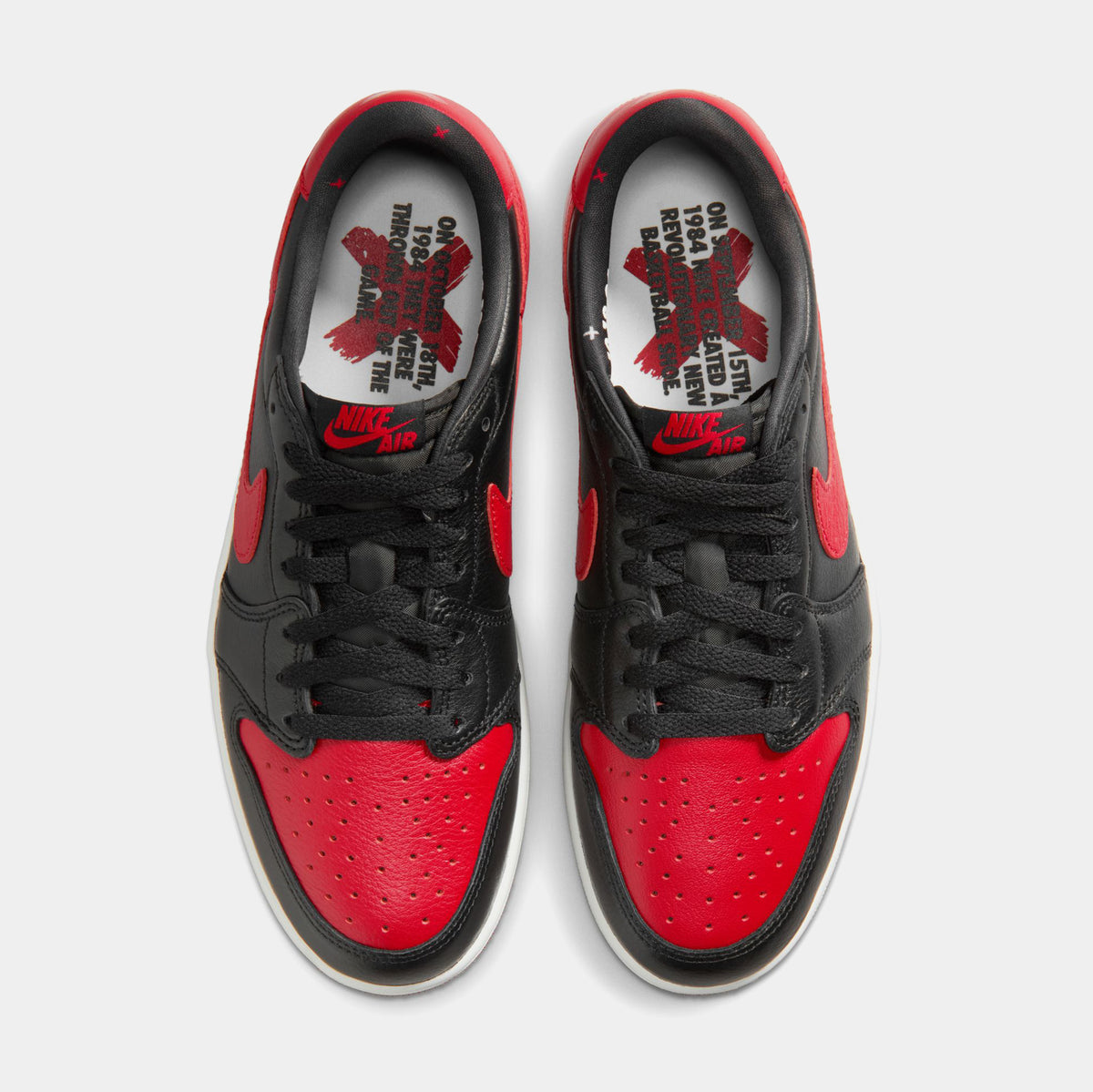 Jordan Air Jordan 1 Retro Low OG Banned Mens Lifestyle Shoes Black