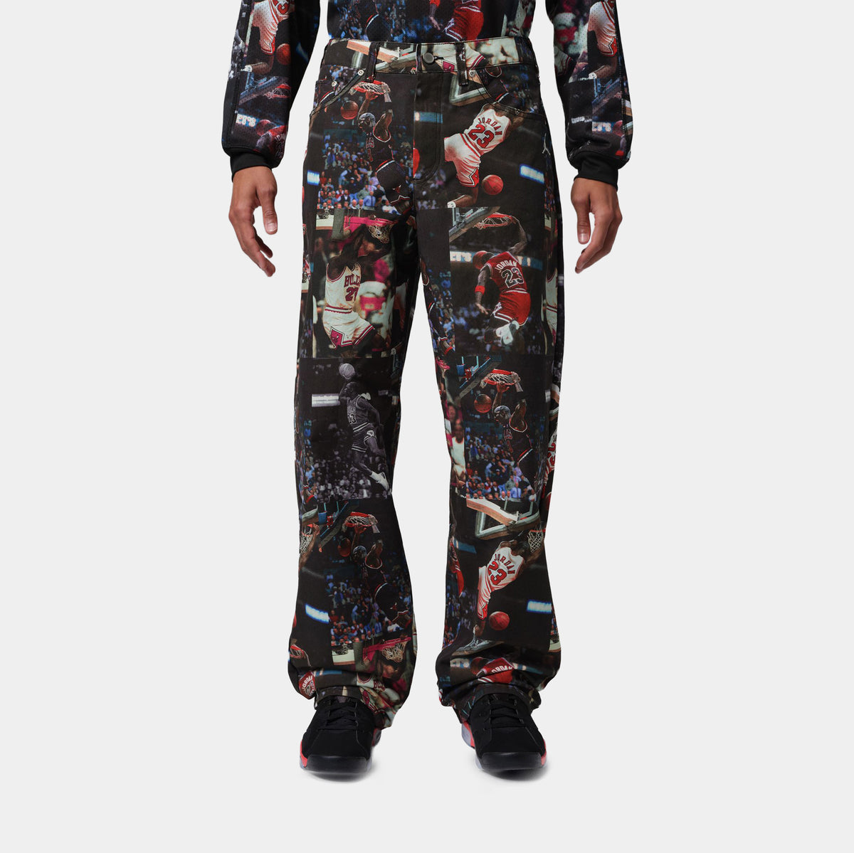 Jordan JDN Flight 23 AOP Woven Mens Pants Multi Black IQ5238-010