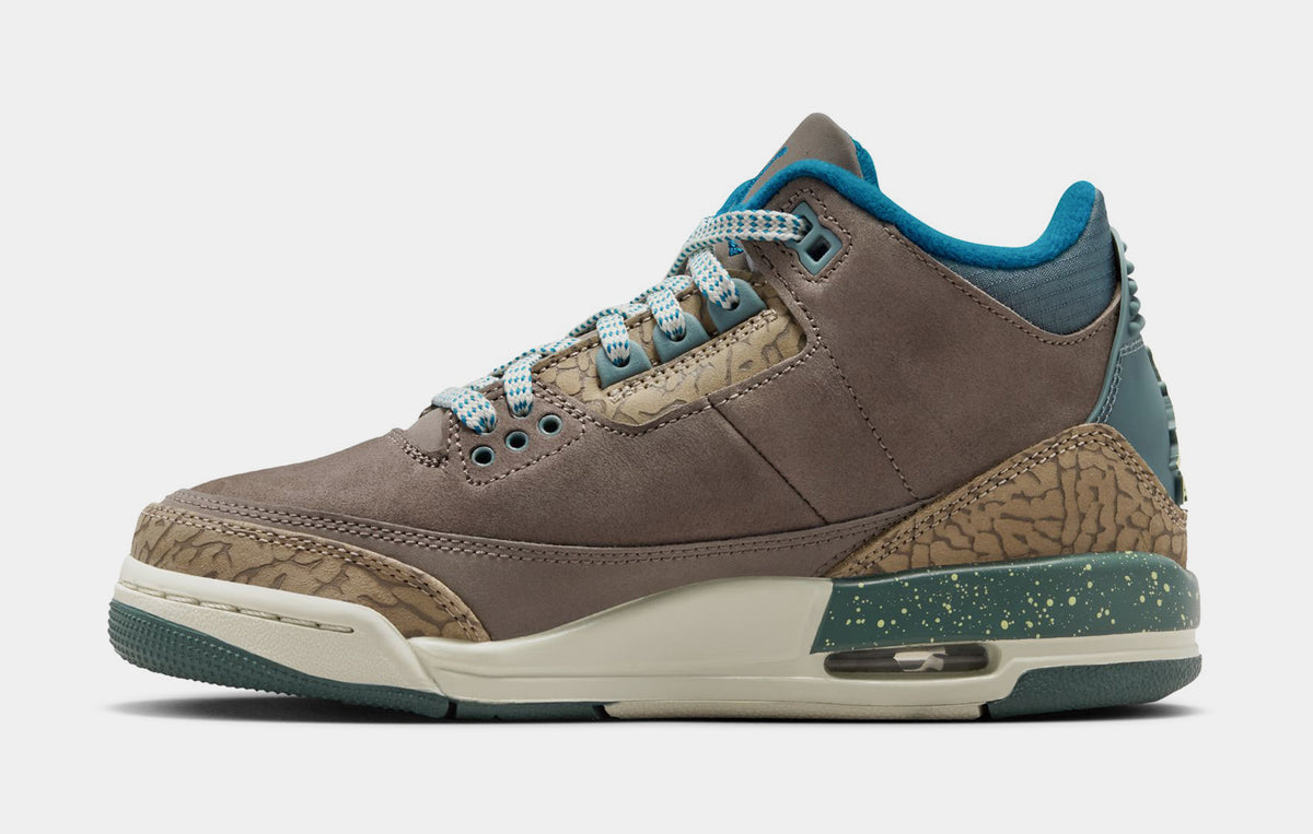 Jordan Air Jordan 3 Retro Olive Grey Grade School Lifestyle Shoes
