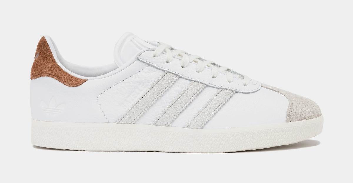 adidas gazelle silver green womens adidas Shoe Palace Exclusive Gazelle Mens Lifestyle Shoes White Brown IF4600