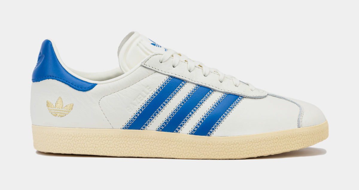 adidas Shoe Palace Exclusive Gazelle Mens Lifestyle Shoes Ivory Bold Blue  IF4599
