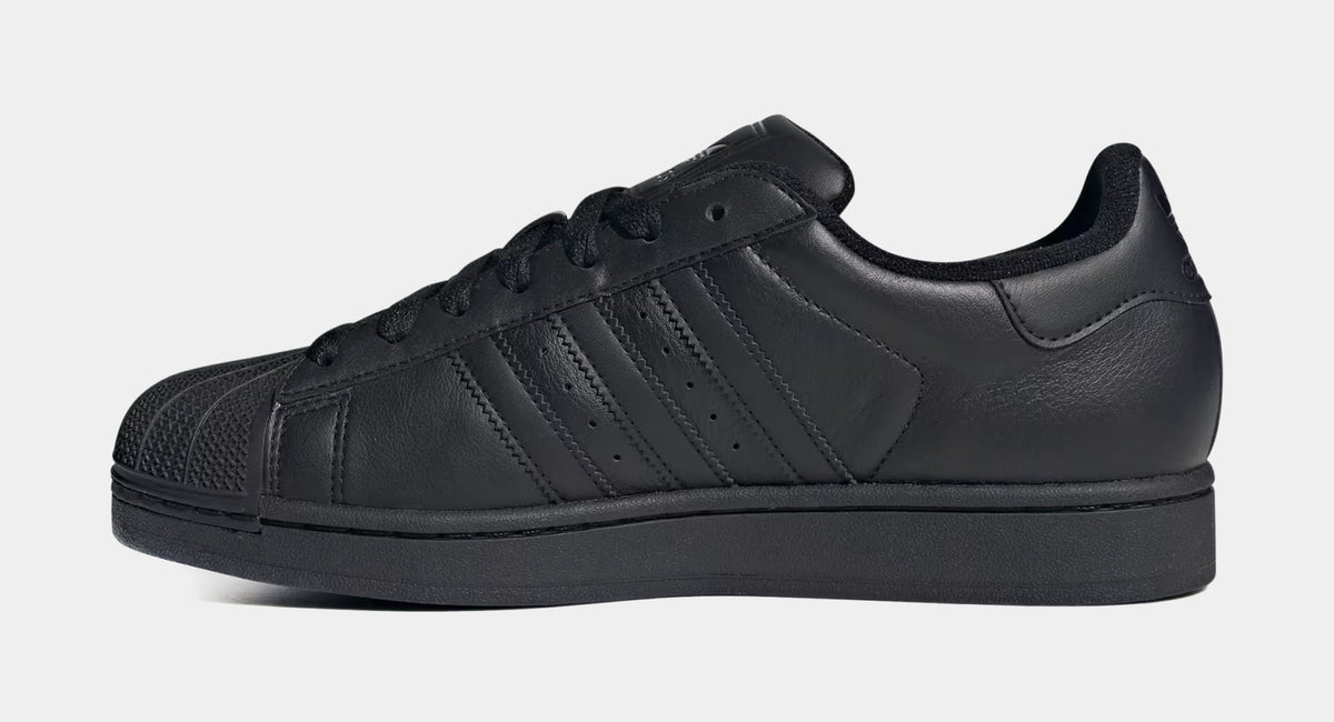 adidas Men's Superstar II Shoes, Size 8.5, Black/Black