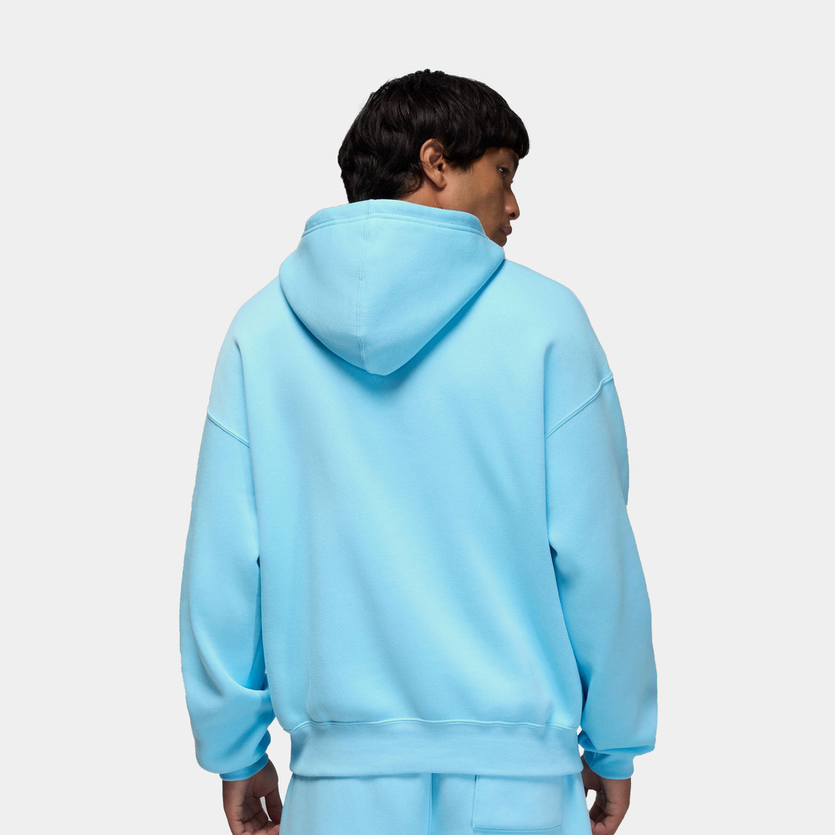もいがじゃ Amly City ラインストーンフーディー blue Jordan Brooklyn Oversized Fleece Pullover Mens Hoodie Blue Chill