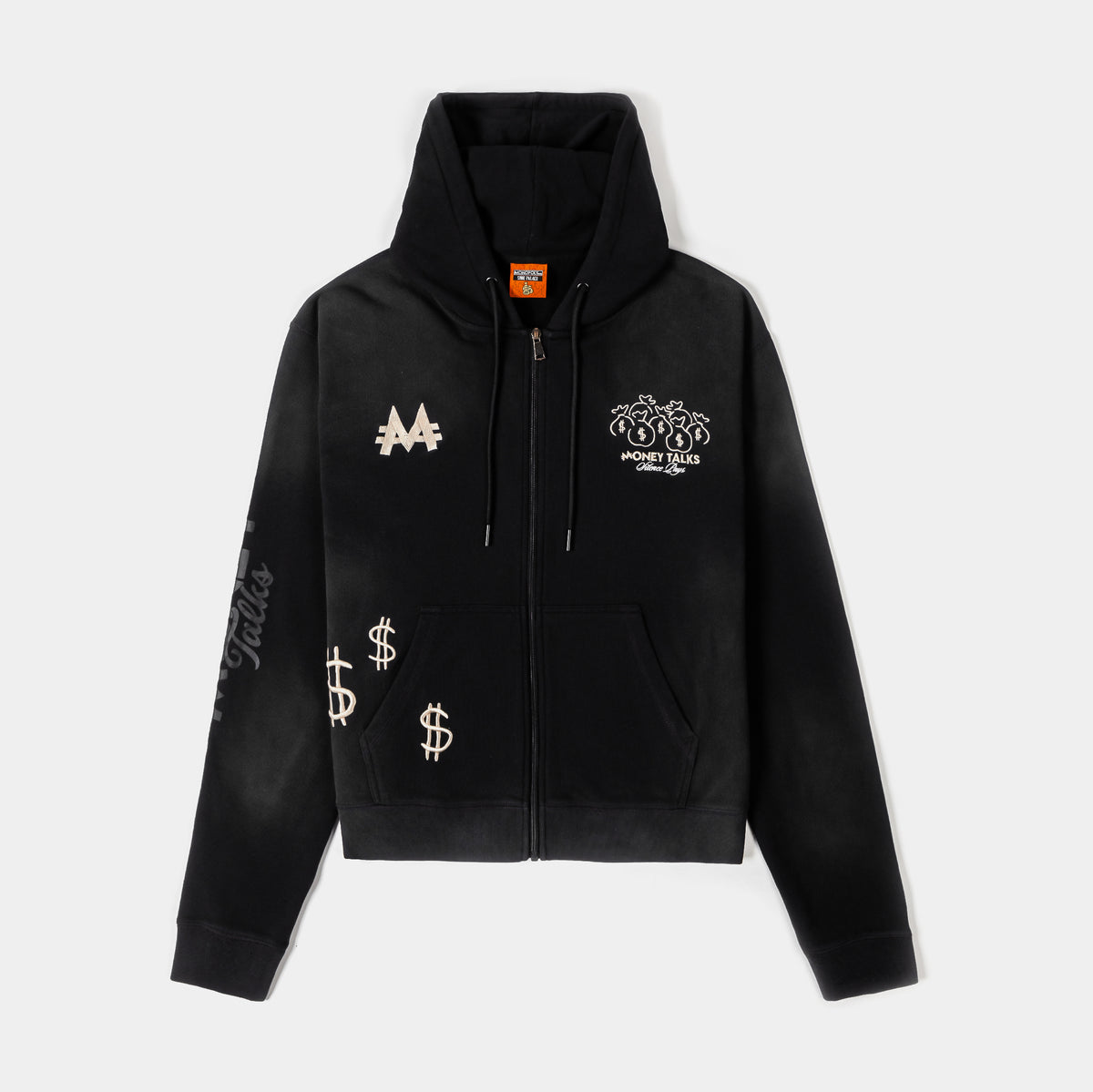 Shoe Palace SP x Monopoly Money Talks Washed Full Zip Mens Hoodie