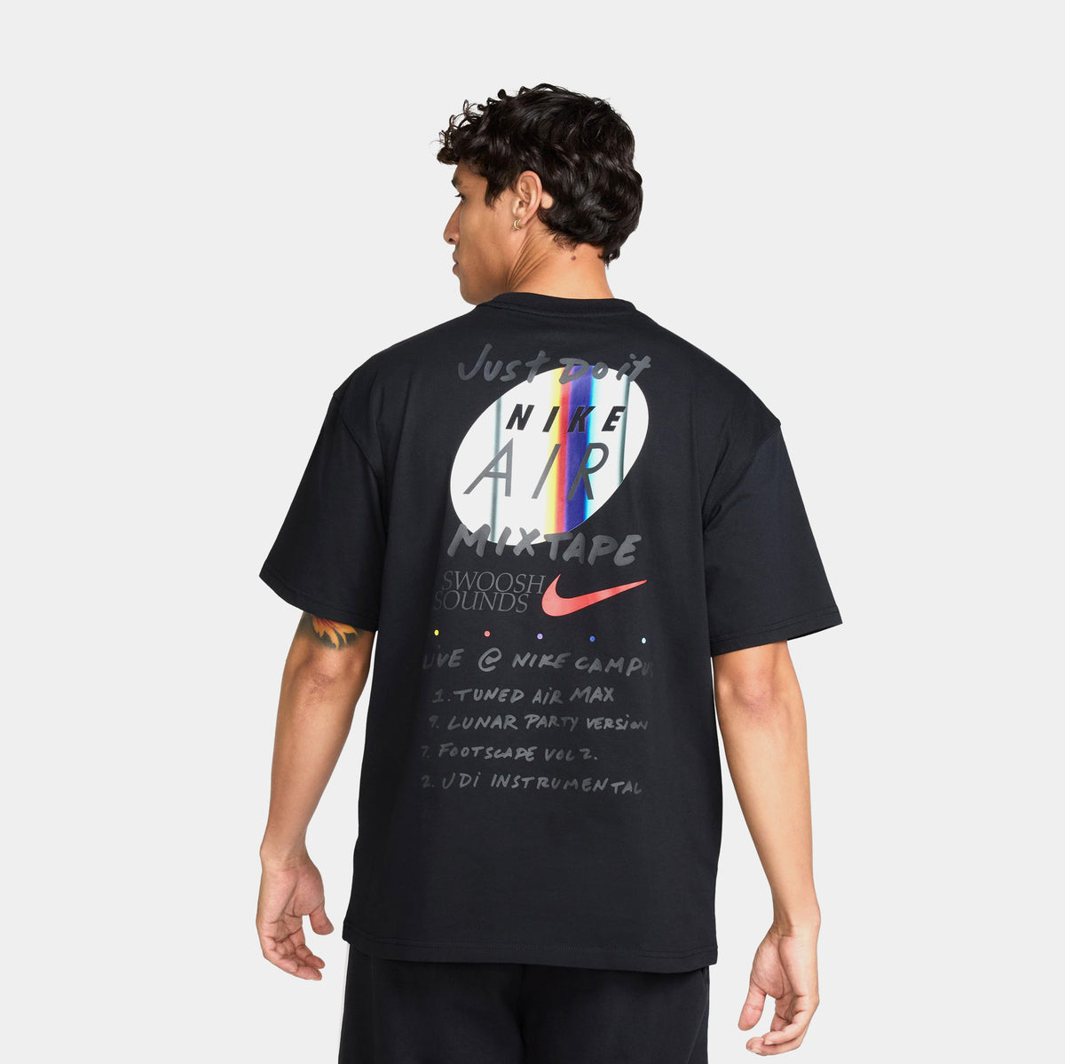 Nike NSW Max 90 OC Mixtape Mens Short Sleeve Shirt Black HJ0604