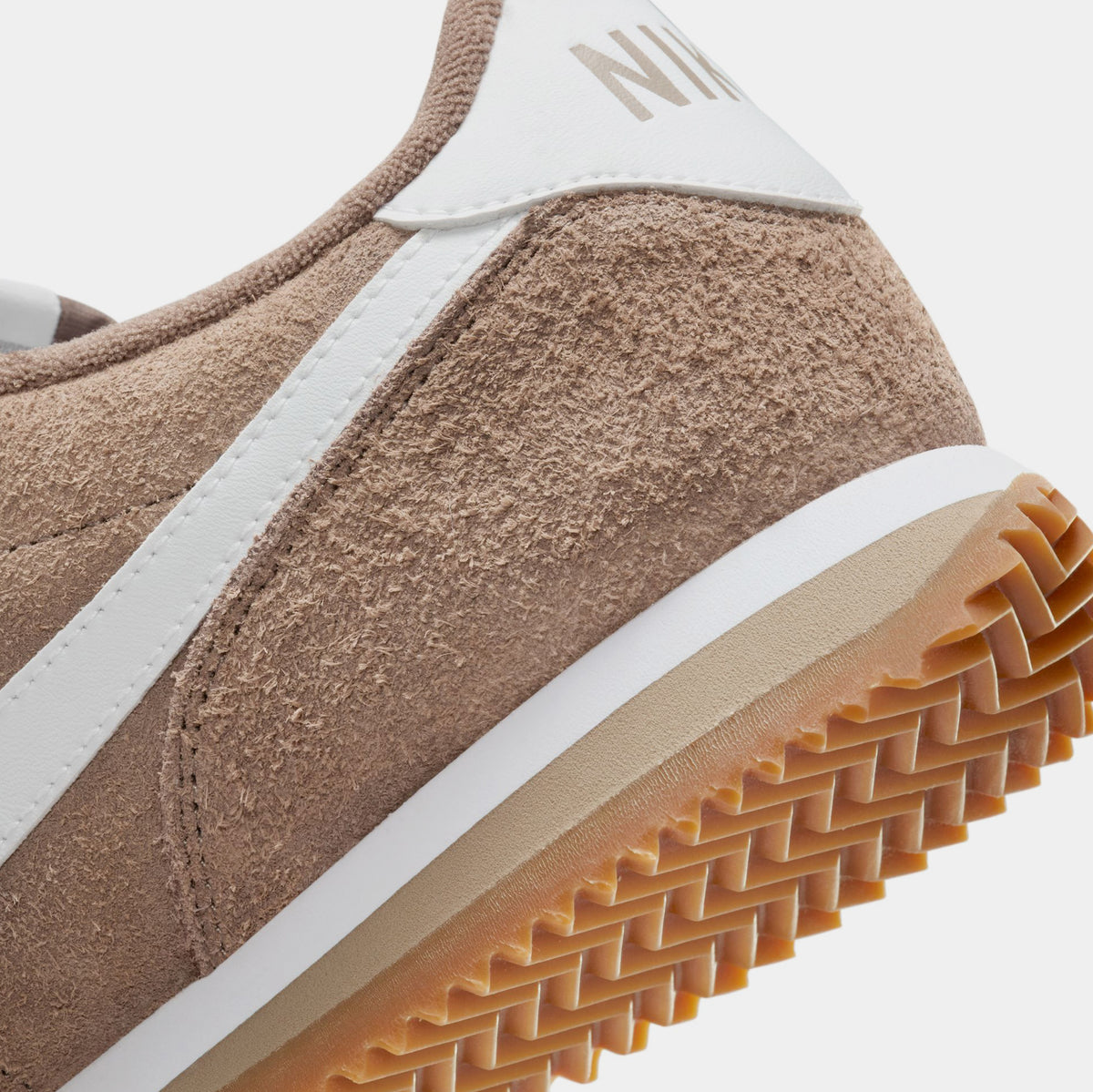 nike classic cortez trainers in sand suede