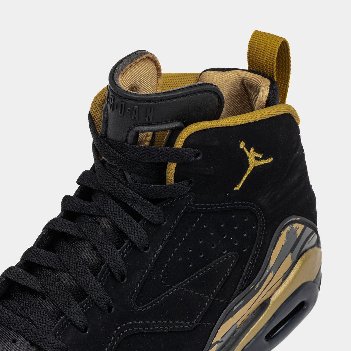 Jordan Jumpman MVP Mens Basketball Shoes Black Metallic Gold