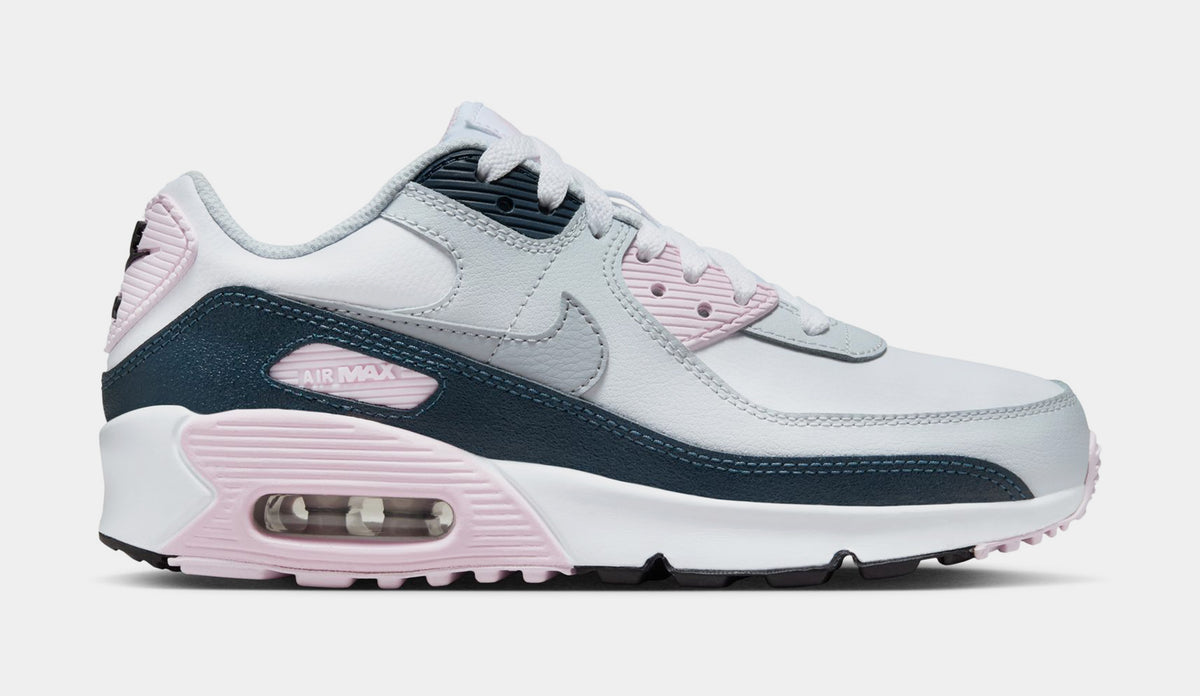 Nike Air Max 90 Grade School Lifestyle Shoes White Pink Foam