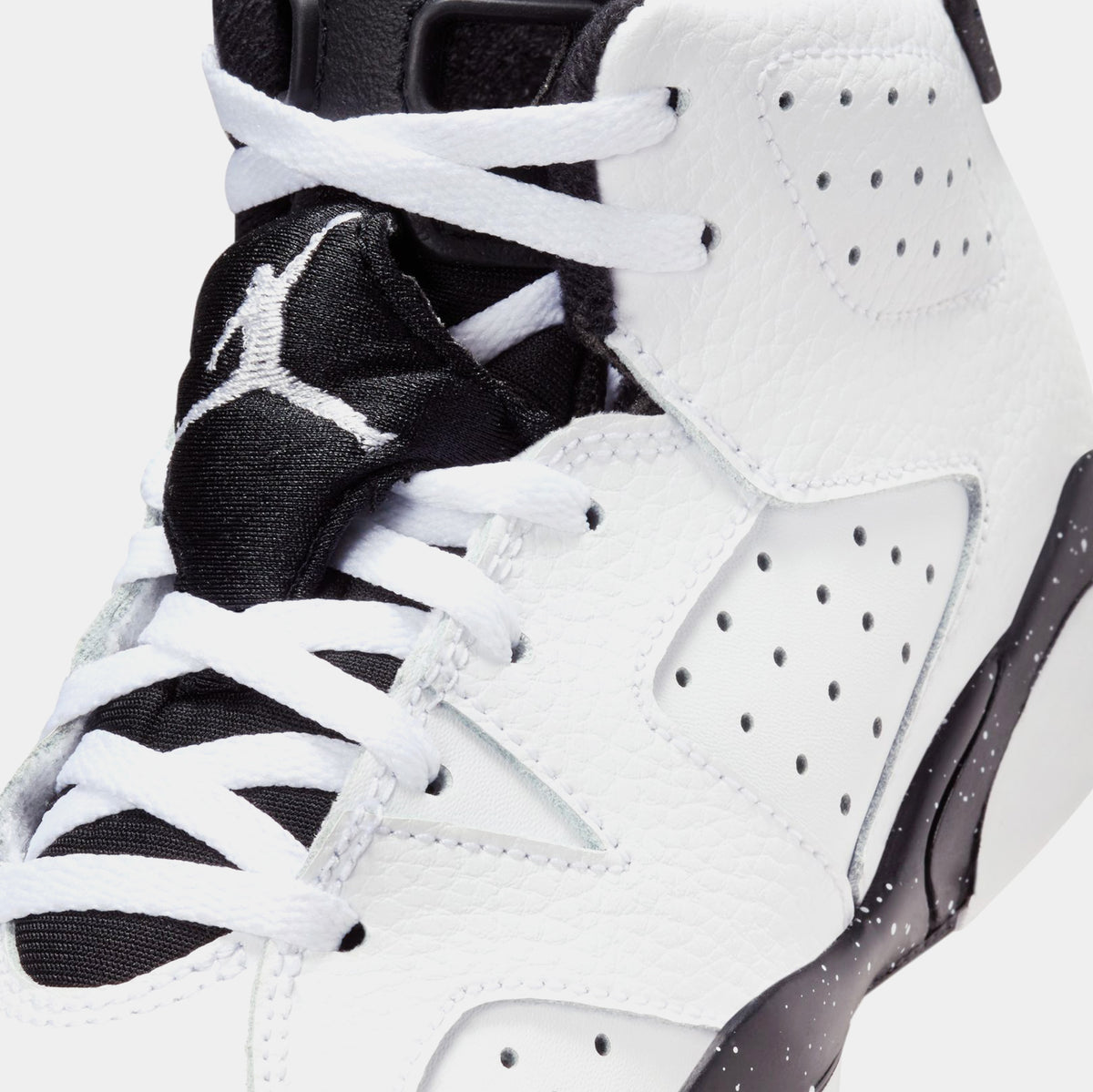 Jordan Air Jordan 6 Retro White & Black Preschool Lifestyle Shoes 