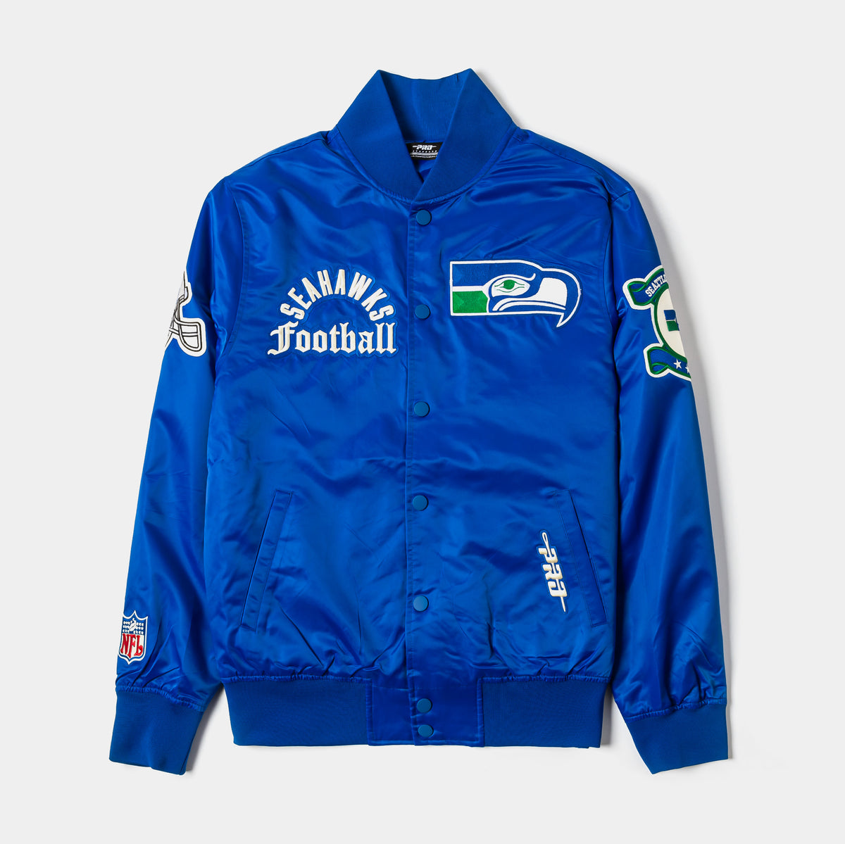 NFL Seattle Seahawks レザージャケット Full-Zip Seattle Seahawks Varsity Leather Jacket