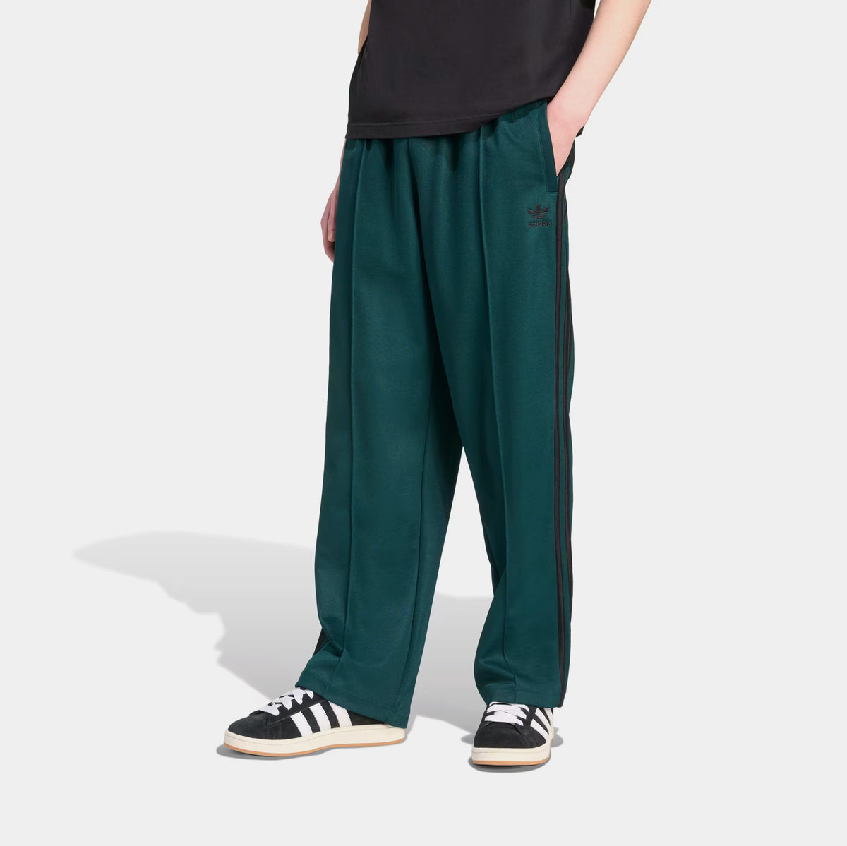 adidas Adicolor Baggy Fit Firebird Track Mens Pants Aurora Ivy