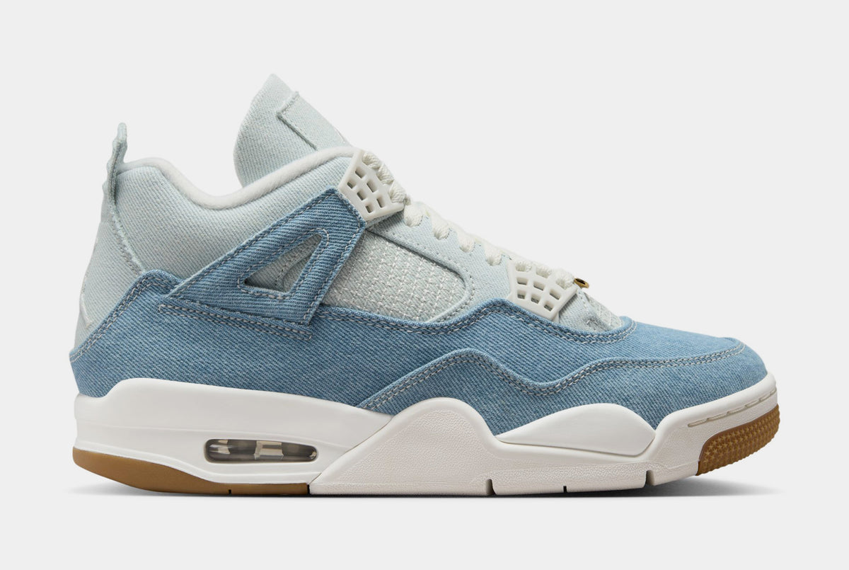 Jordan Air Jordan 4 Retro Worn Blue Womens Lifestyle Shoes