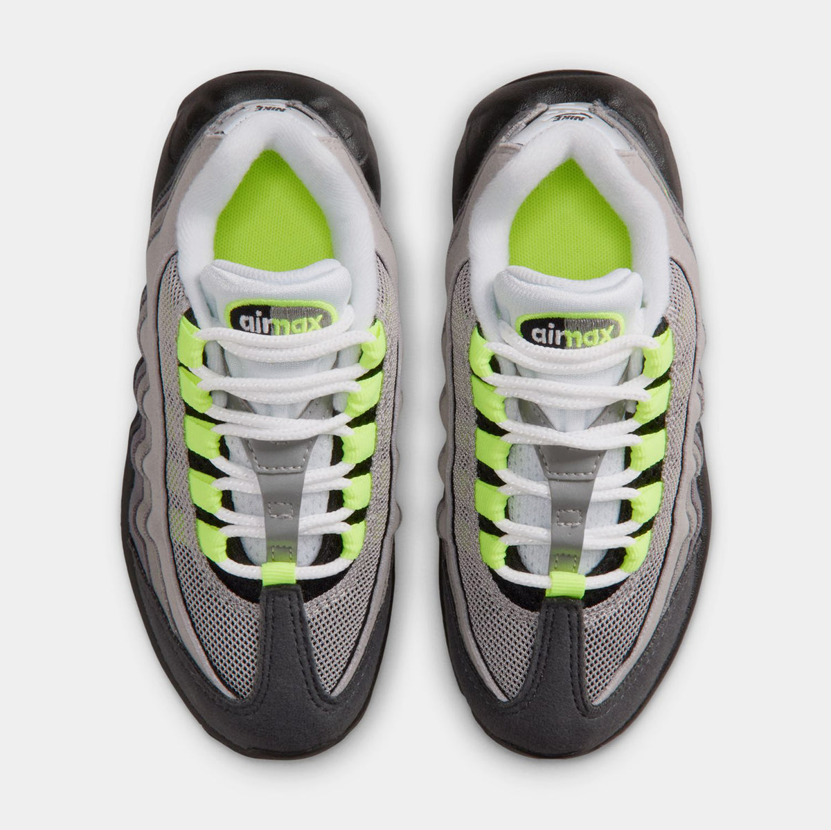 Nike Air Max 95 Big Bubble Neon Preschool Running Shoes Black Neon