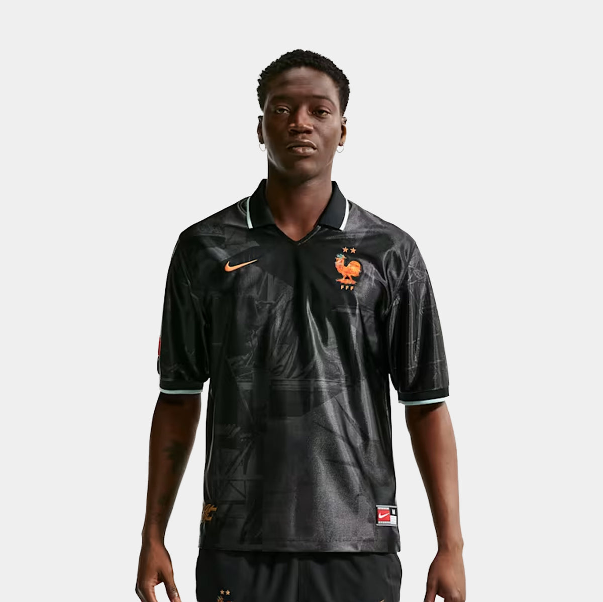 Nike FFF Energy Dri Fit Soccer Mens Jersey Anthracite Igloo