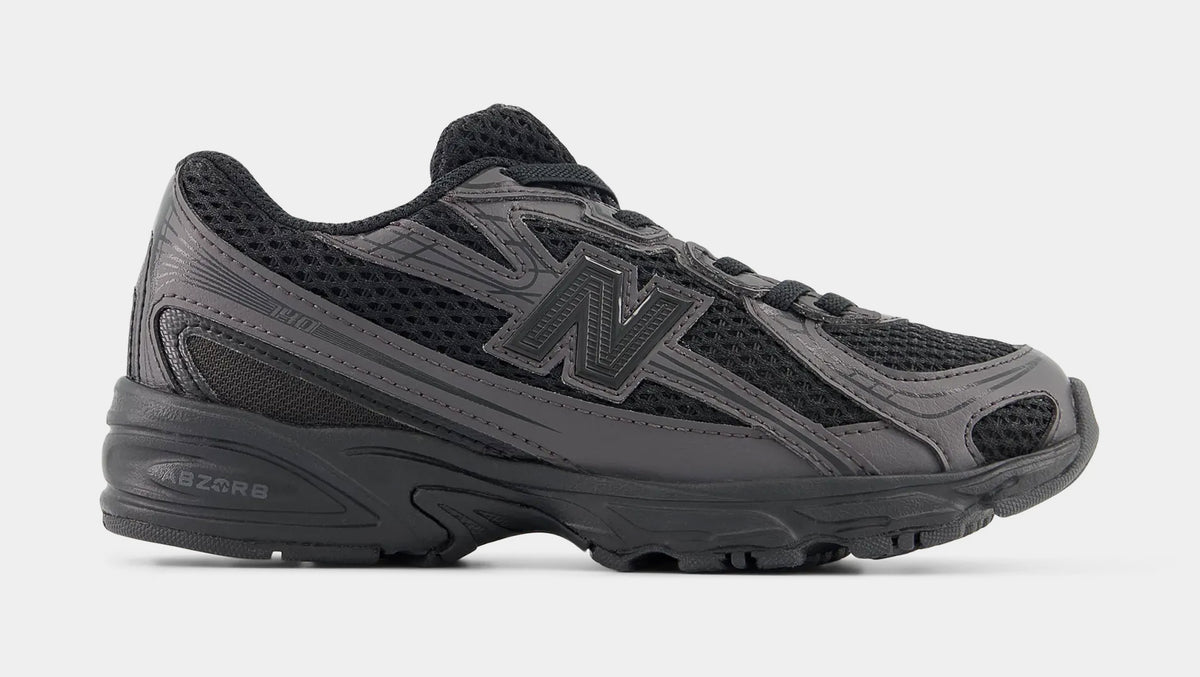 New Balance 740 Bunge Lace Preschool Lifestyle Shoes Black Cement