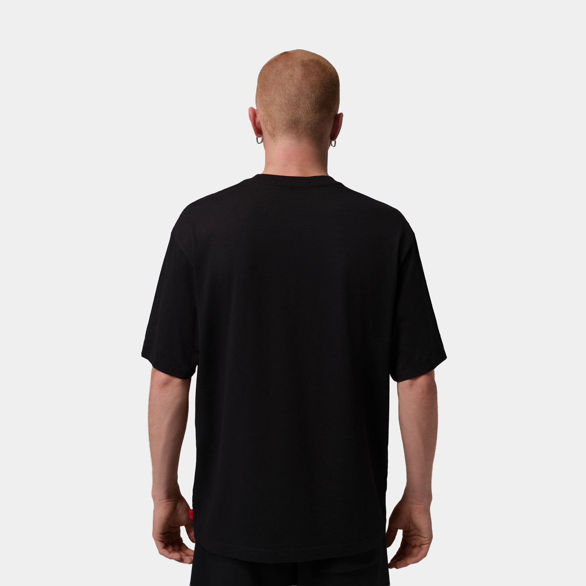 Jordan Brooklyn Mens Short Sleeve Shirt Black White IO0019-010