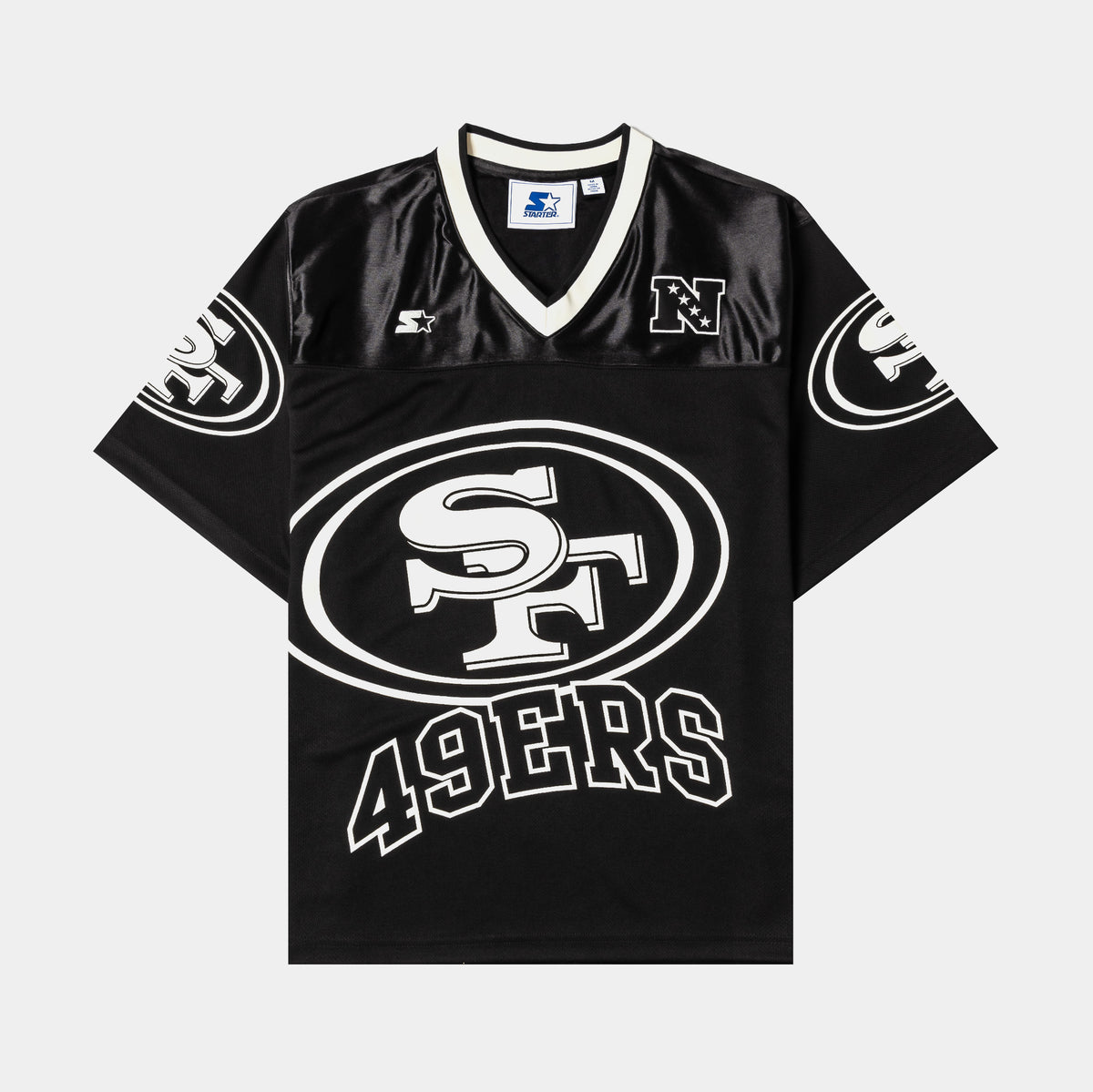 Starter NFL San Francisco 49ers Mens Jersey Black Cream