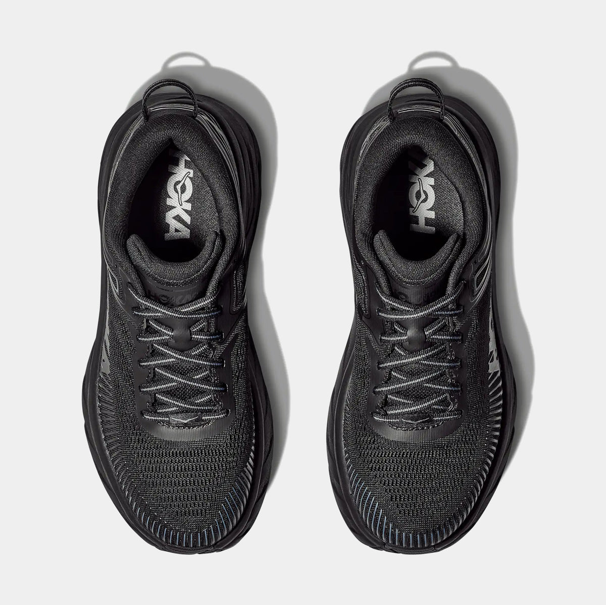 Hoka Bondi 7 Mens Running Shoes Black Black 1110518-BBLC 