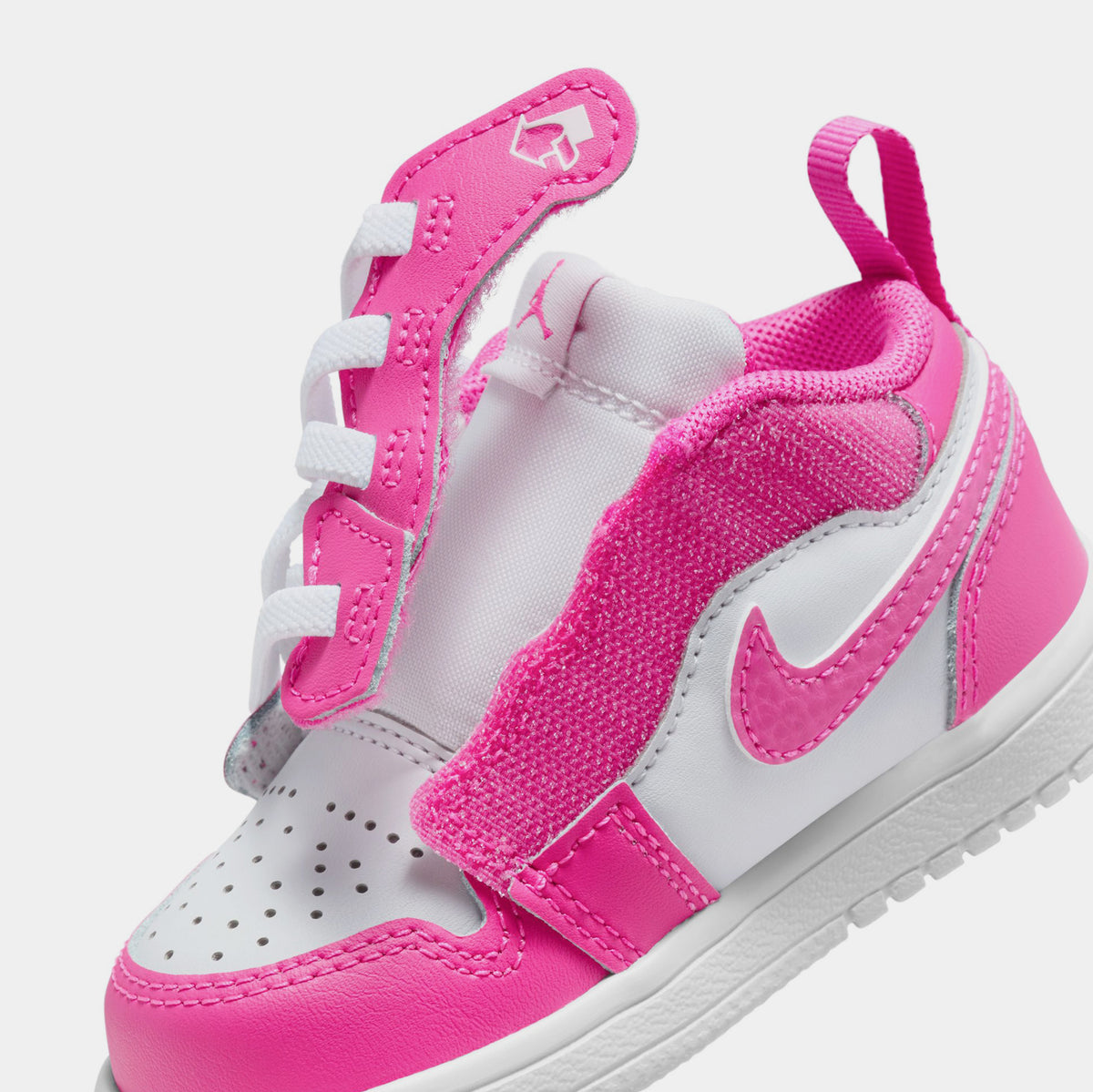 infant pink and white jordans