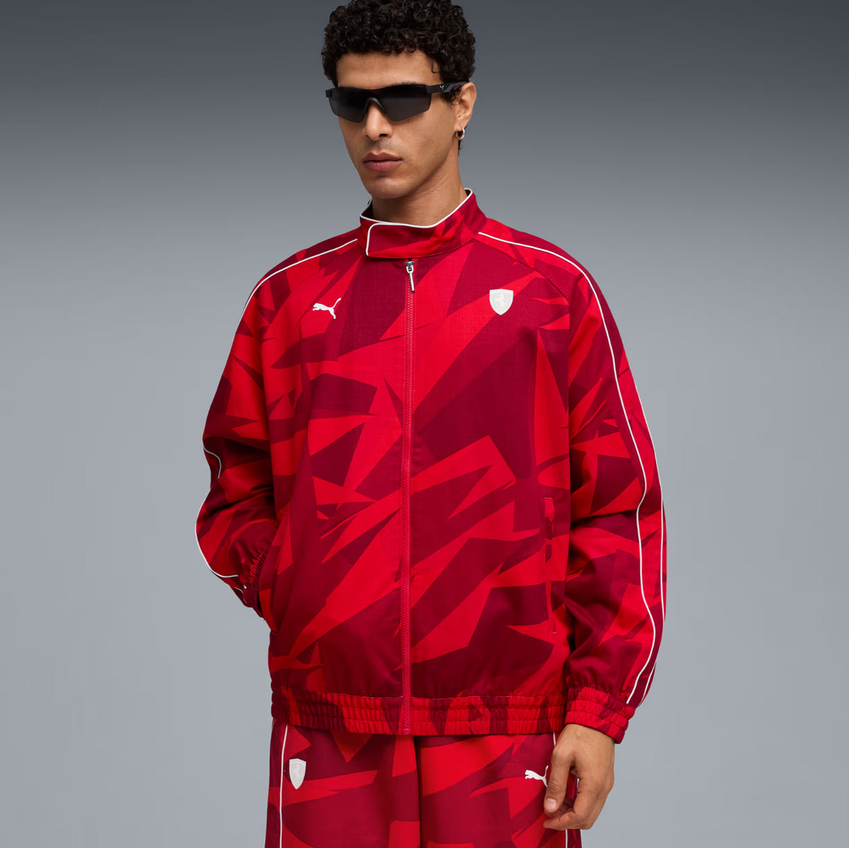 PUMA Scuderia Ferrari HP 20 Years of Red T7 Track Mens Jacket