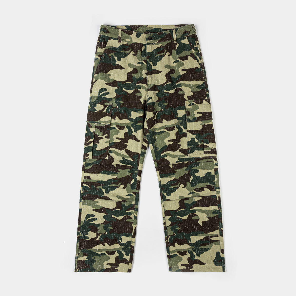 Maison Article Army Camo Cargo Mens Pants Green Brown MACP101