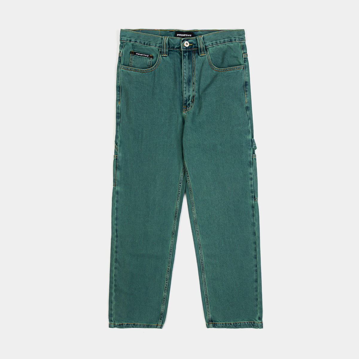 Primitive Savior Carpenter Mens Pants Green White PA125700-GRN