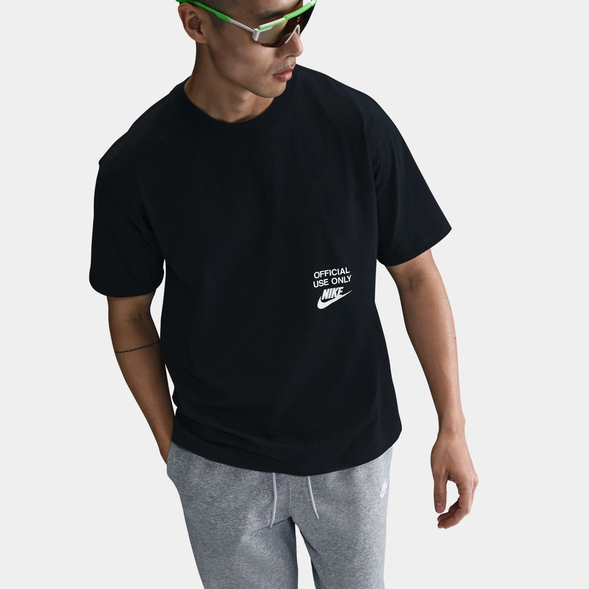 Nike NSW Max 90 Remix Mens Short Sleeve Shirt Black HJ0774-010