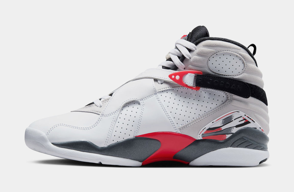 Jordan Air Jordan 8 Retro White And True Red Mens Lifestyle Shoes