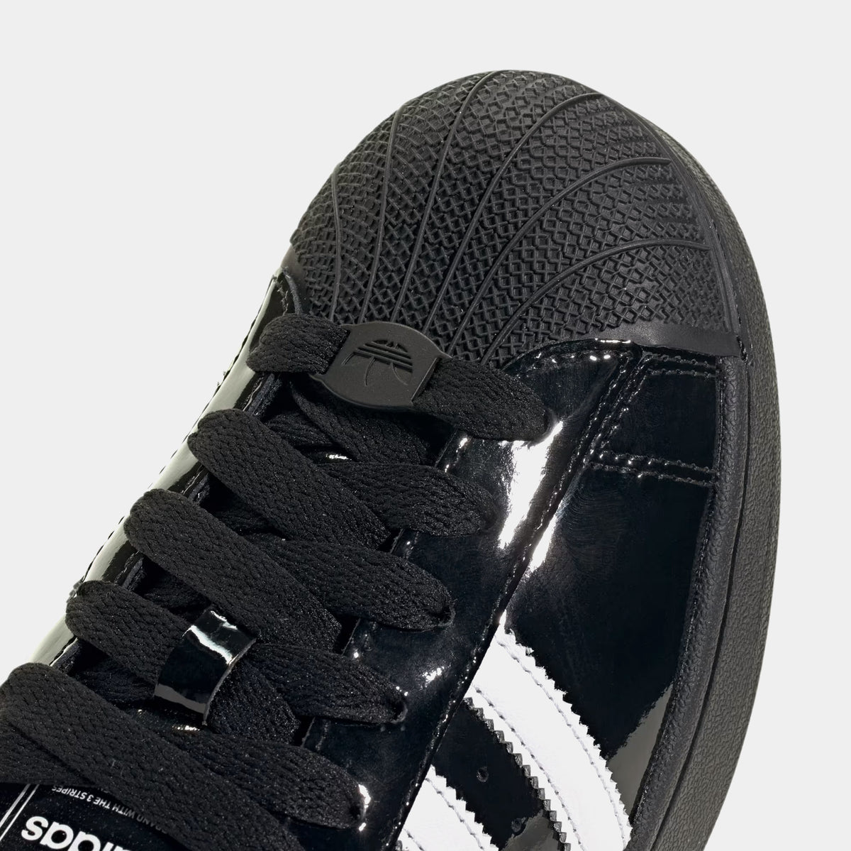 Adidas Superstar II Black Red Patent Leather KJ3262 Men\'s New with Box adidas Superstar II Patent Leather Mens Lifestyle Shoes  main image 2